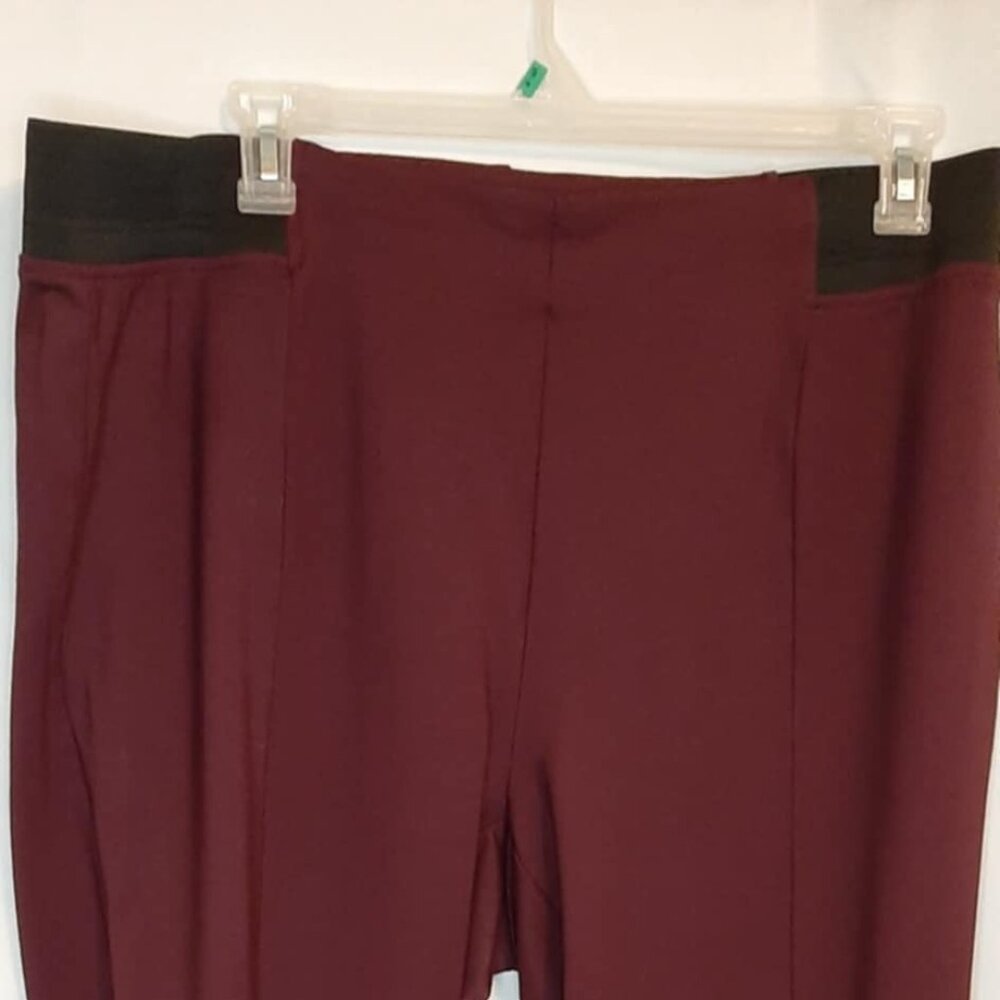 Terra & Sky Stretch Burgandy Dress Pant 2X